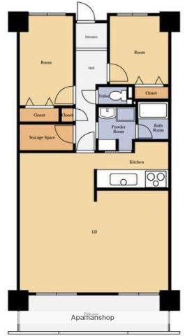 センチュリーハイツ日名子(2SLDK/11階)の間取り写真