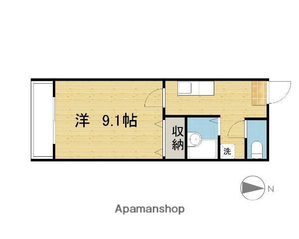 リジェール(1K/2階)の間取り写真