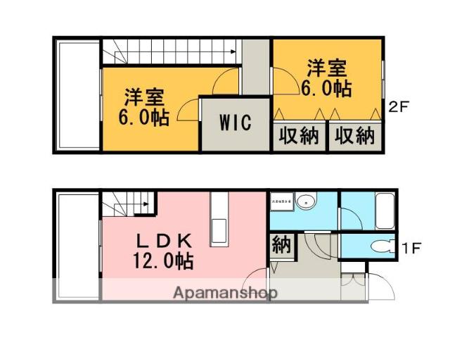 ATSビュー(2LDK/1階)の間取り写真