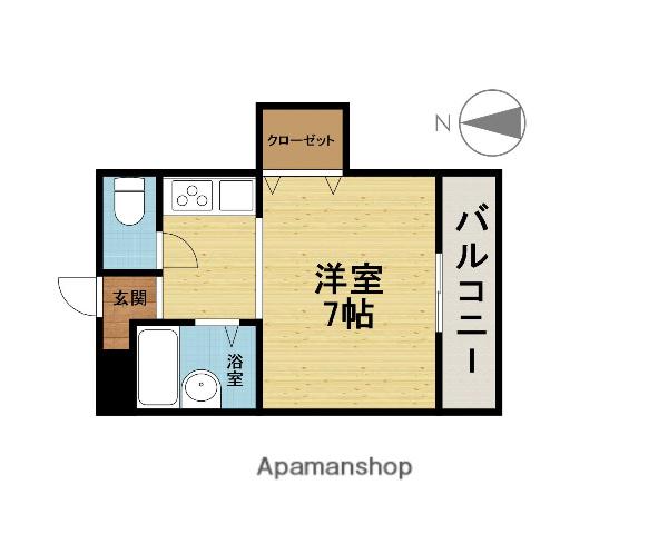 メゾンラテール(1K/1階)の間取り写真