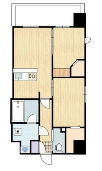 プエルト ボニート(2LDK/4階)の間取り写真
