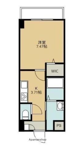 プレジデンス天満町(1K/3階)の間取り写真