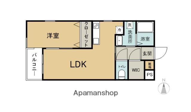 リデアル上人ヶ浜(1LDK/1階)の間取り写真