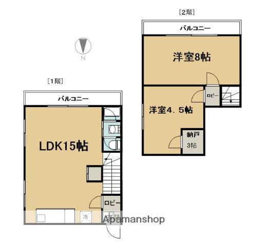 BLISS石垣(2SLDK/3階)の間取り写真