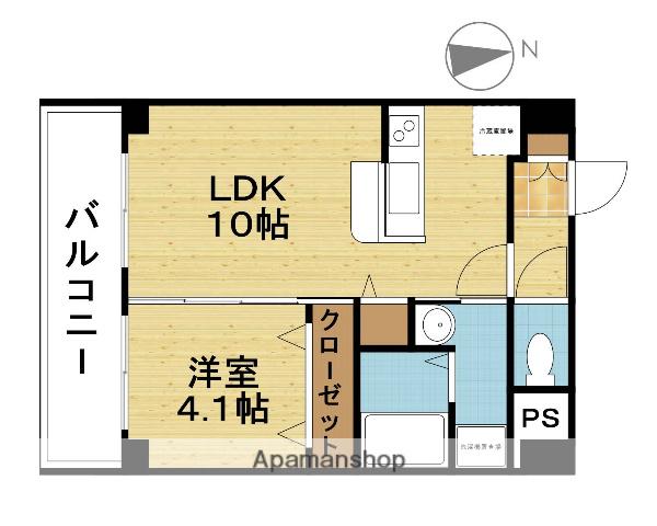 スペニール大道(1LDK/1階)の間取り写真