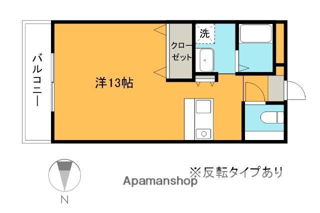プレミール3番館(ワンルーム/1階)の間取り写真