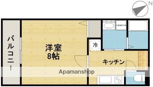 CASA DE SHOW(1K/1階)の間取り写真