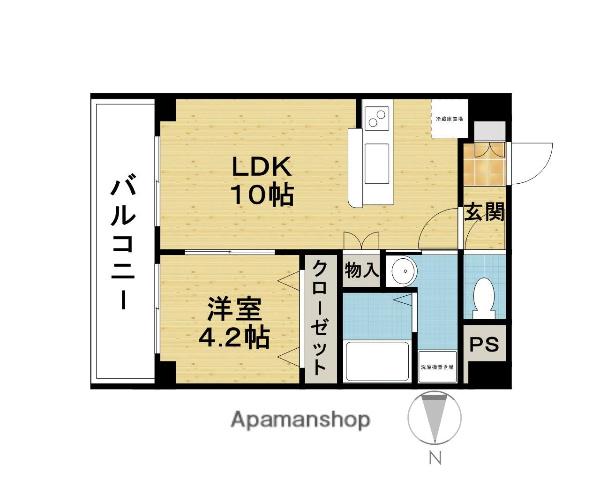 オリオンヒルズ(1LDK/7階)の間取り写真