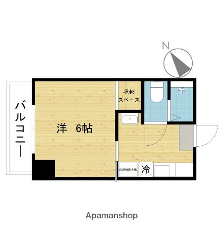 PBOX ビルディング(1K/5階)の間取り写真