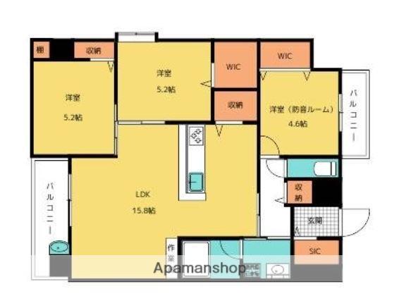 ロイヤルヒルズ金池(3LDK/3階)の間取り写真