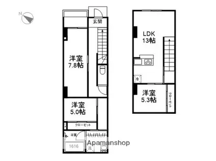 BLISS光吉(3LDK/2階)の間取り写真