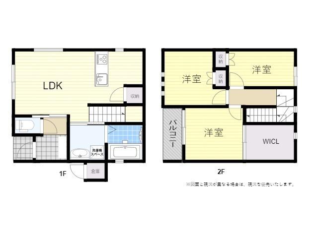 日豊本線 大在駅 徒歩17分 2階建 築4年(3LDK)の間取り写真