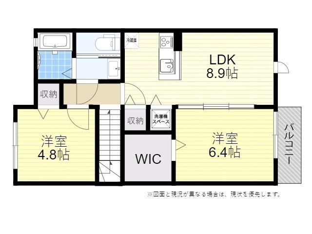 VIENTO(2LDK/2階)の間取り写真