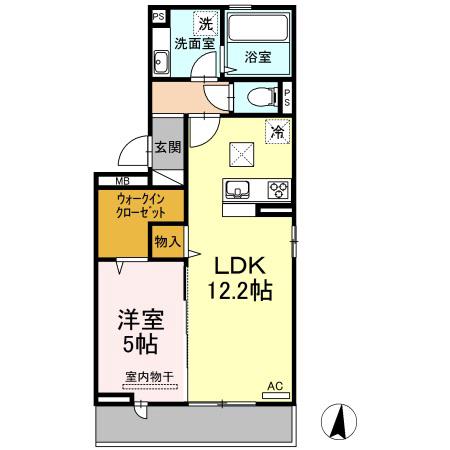 アン・シャトウⅡ(1LDK/1階)の間取り写真