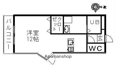 プレミール10番館(ワンルーム/3階)の間取り写真