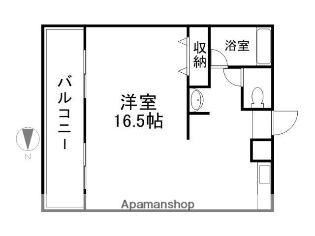 GRC OPUS MIYAKO(ワンルーム/3階)の間取り写真