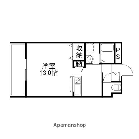 大滝第2ビル(ワンルーム/3階)の間取り写真