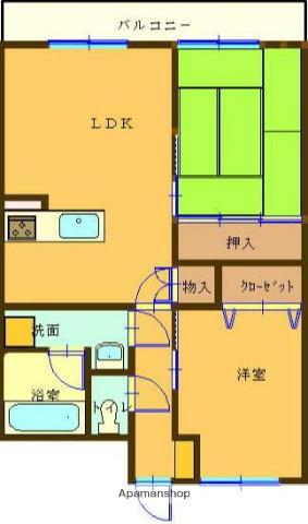エクセル野田(3DK/4階)の間取り写真