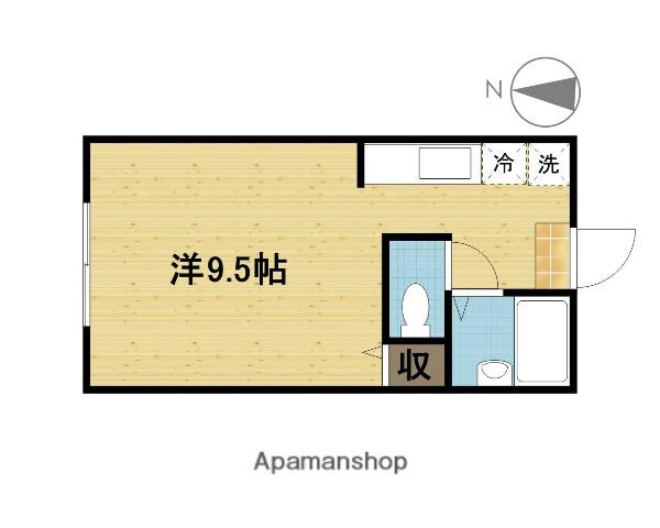 城崎藤野ビル(ワンルーム/2階)の間取り写真