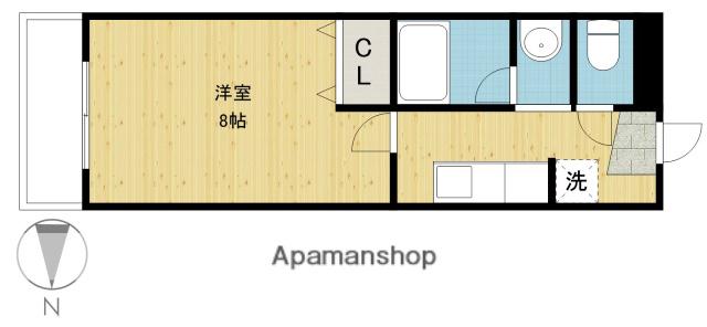 スカイコートK1(1K/2階)の間取り写真