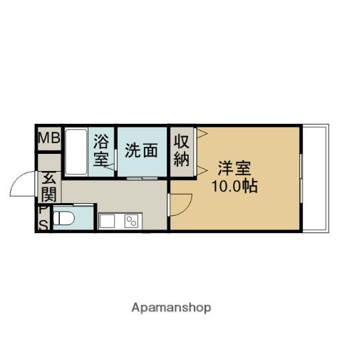 トレステーラ賀来(1K/3階)の間取り写真