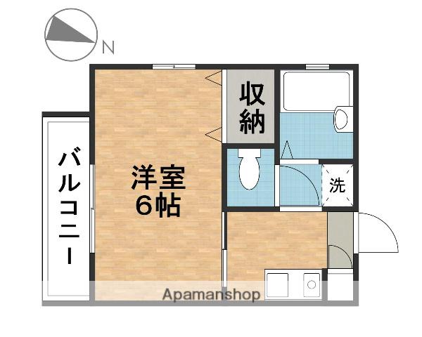 豊肥本線 大分大学前駅 徒歩13分 2階建 築30年(1K/2階)の間取り写真