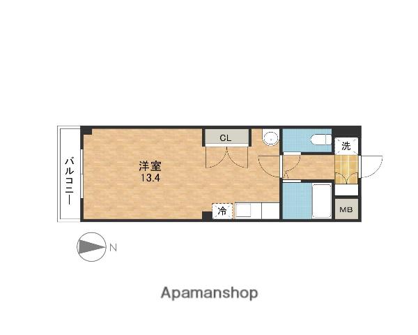 アドアベリー(ワンルーム/3階)の間取り写真