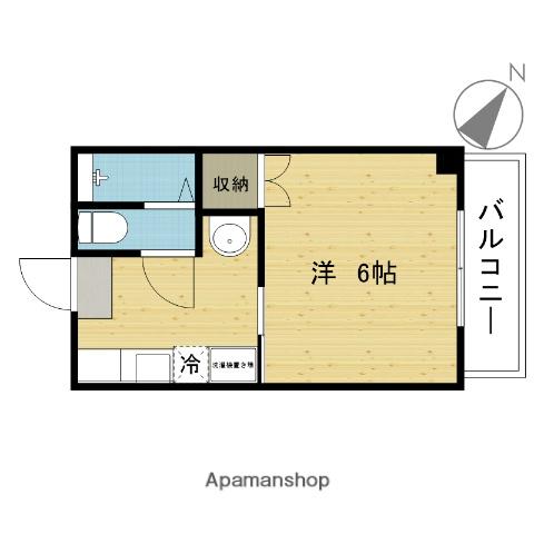 PBOX ビルディング(1K/5階)の間取り写真