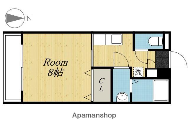 スパジオ富士見(1K/3階)の間取り写真