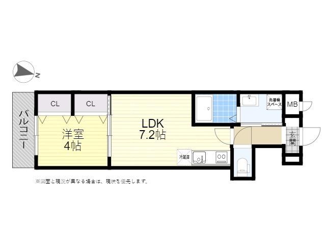 ARKPROUD(1DK/2階)の間取り写真