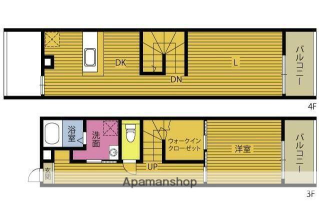 REGINA碩田(1LDK/3階)の間取り写真