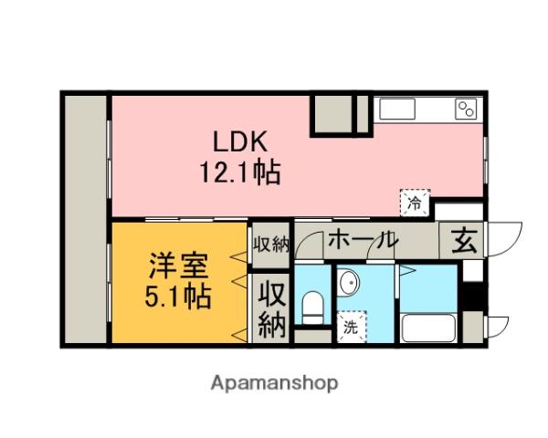 ユーミーマンションバウムⅠ(1LDK/3階)の間取り写真