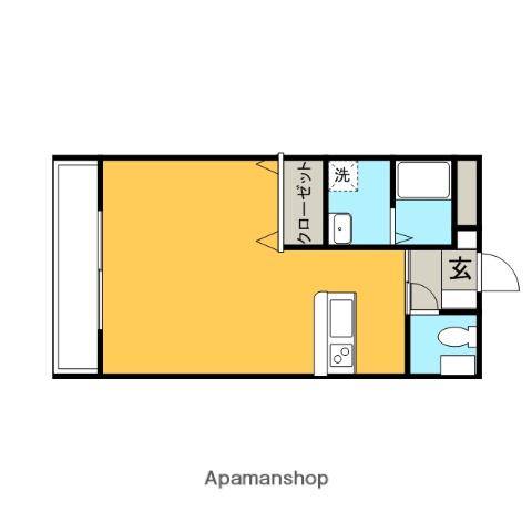 プレミール12番館(ワンルーム/1階)の間取り写真