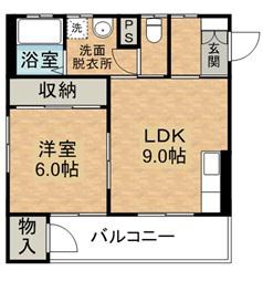 カナダコーポ(1LDK/2階)の間取り写真
