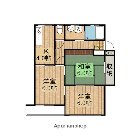 メゾンドメンフィス(3K/3階)の間取り写真