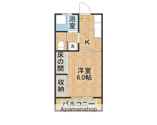 岸良コーポ(1K/1階)の間取り写真