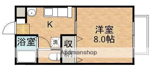 ガーデンHD(1K/2階)の間取り写真