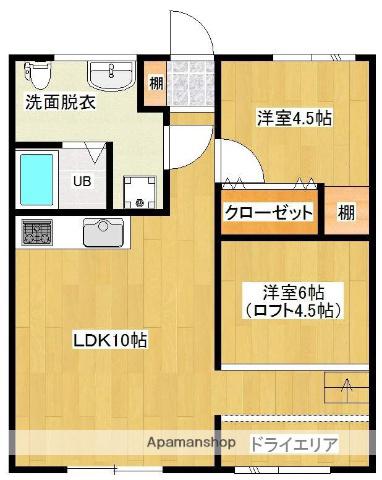 CAT BOXⅡ・Ⅲ(2LDK/2階)の間取り写真