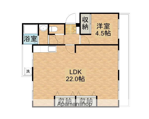 野崎マンション(1LDK/3階)の間取り写真