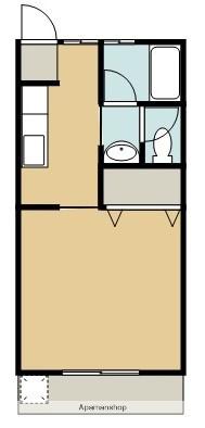 コーポ幸(1K/1階)の間取り写真