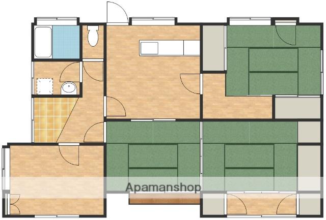 吉都線 広原駅 徒歩11分 1階建 築33年(4DK)の間取り写真