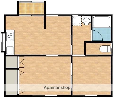 吉都線 小林駅(宮崎) バス乗車時間：10分 消防署前停バス停で下車 徒歩20分 1階建 築39年(2DK)の間取り写真