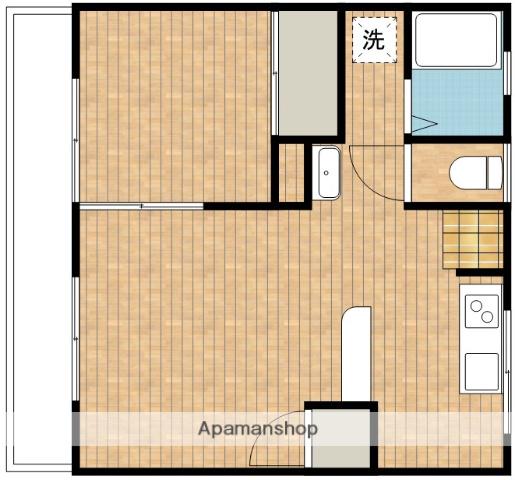 第3平之上コーポ(1LDK/2階)の間取り写真