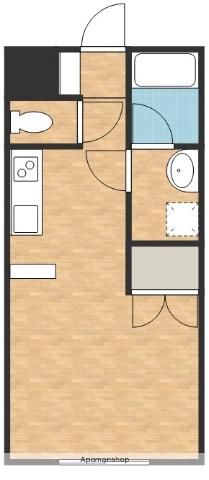 サニコート赤坂(ワンルーム/3階)の間取り写真