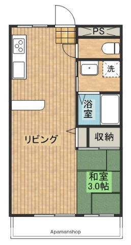 サニーコート仲町(ワンルーム/5階)の間取り写真
