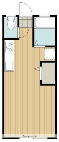 第2コーポ松原(ワンルーム/2階)の間取り写真