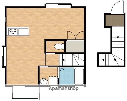 シャインズハイツⅤ(ワンルーム/2階)の間取り写真