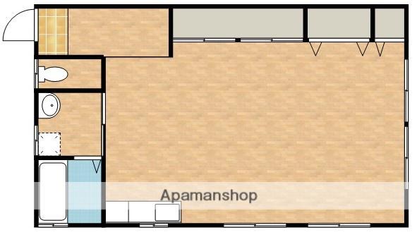 鮫島ビル(ワンルーム/2階)の間取り写真