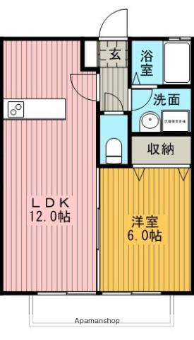 ARCADIA AI(1LDK/1階)の間取り写真