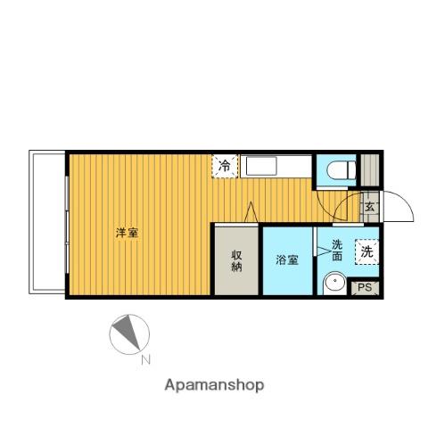 フローリッシュ 広呂原(ワンルーム/4階)の間取り写真